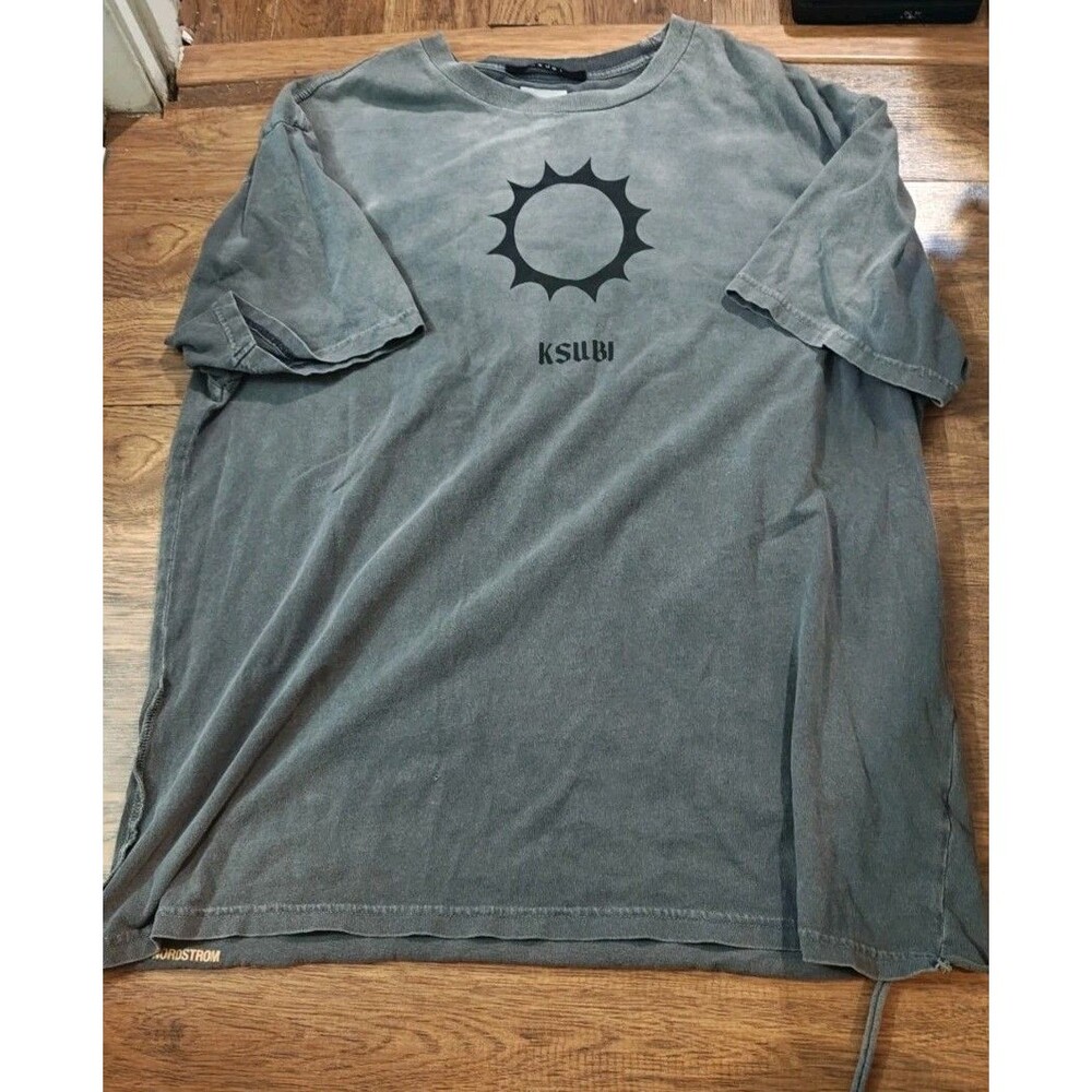 Ksubi Sunny Oversized Men's Large Faded Gray Graphic Tee Shirt Nordstrom